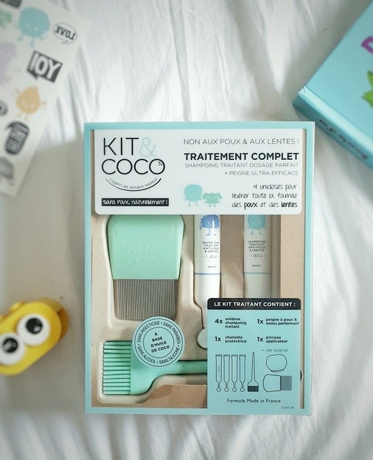 Kit&Coco-packaging de ce produit anti-poux aux revendications naturelles